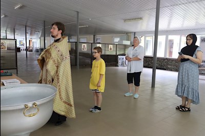 В лагере «Солнечный» состоялось очередное крещение