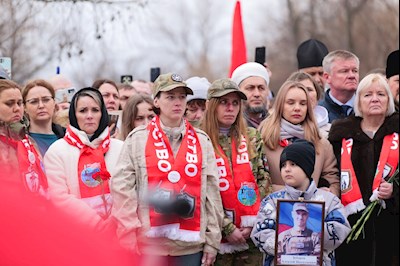 Представители епархии приняли участие в церемонии занесения на мемориальную плиту имен погибших воинов