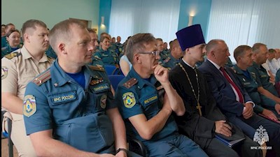 Руководитель епархиального отдела принял участие в награждении сотрудников государственного пожарного надзора МЧС России