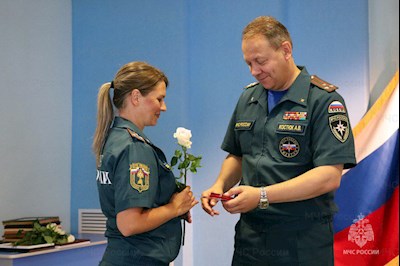 Руководитель епархиального отдела принял участие в награждении сотрудников государственного пожарного надзора МЧС России