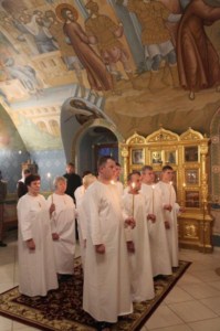Крещальная Литургия в Свято-Троицком соборе Саратова