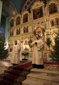 Божественная литургия в Духосошественском кафедральном соборе