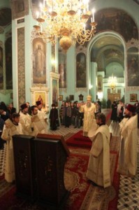 Божественная литургия в Духосошественском кафедральном соборе