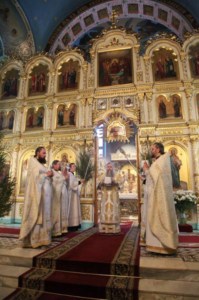 Божественная литургия в Духосошественском кафедральном соборе