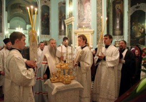 Всенощное бдение в Духосошественском кафедральном соборе