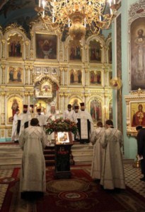 Всенощное бдение в Духосошественском кафедральном соборе