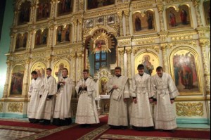 Всенощное бдение в Духосошественском кафедральном соборе