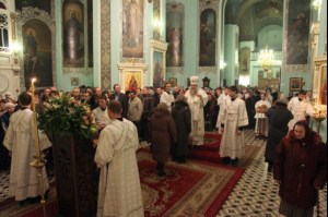 Всенощное бдение в Духосошественском кафедральном соборе