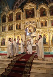 Божественная литургия и Великое освящение воды в Духосошественском кафедральном соборе