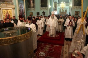 Божественная литургия и Великое освящение воды в Духосошественском кафедральном соборе