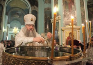 Божественная литургия и Великое освящение воды в Духосошественском кафедральном соборе