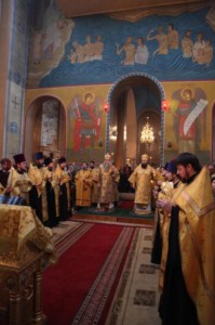 Всенощное бдение в Вознесенском кафедральном соборе г. Кузнецка