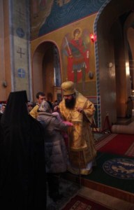Всенощное бдение в Вознесенском кафедральном соборе г. Кузнецка