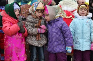 Празднование Масленицы в Георгиевском храме Саратова
