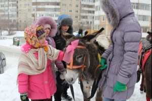 Празднование Масленицы в Георгиевском храме Саратова