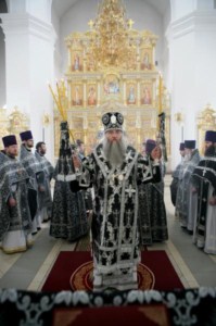 Литургия Преждеосвященных Даров в Свято-Троицком кафедральном соборе Вольска