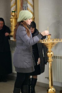 Литургия Преждеосвященных Даров в Свято-Троицком кафедральном соборе Вольска