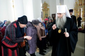 Литургия Преждеосвященных Даров в Свято-Троицком кафедральном соборе Вольска