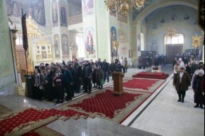 Литургия Преждеосвященных Даров в храме в честь Покрова Пресвятой Богородицы Саратова