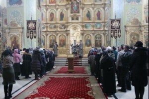 Литургия Преждеосвященных Даров в храме в честь Покрова Пресвятой Богородицы Саратова