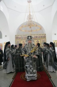 Литургия Преждеосвященных Даров в Свято-Никольском мужском монастыре Саратова