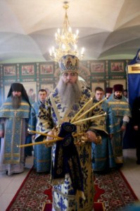 Божественная литургия в храме во имя преподобного Сергия Радонежского п. Сергиевский Саратовского района