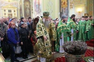 Божественная литургия в храме в честь Покрова Пресвятой Богородицы Саратова