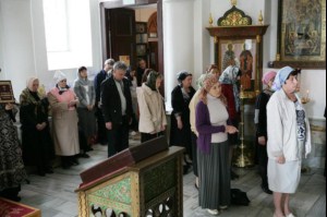 Литургия Преждеосвященных Даров в храме в честь иконы Божией Матери «Утоли моя печали» Саратова