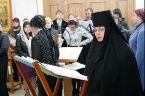 Литургия Преждеосвященных Даров в Свято-Алексиевском женском монастыре Саратова