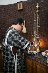 Литургия Преждеосвященных Даров в Свято-Алексиевском женском монастыре Саратова