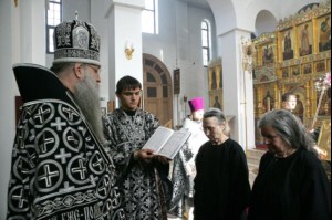 Литургия Преждеосвященных Даров в Свято-Алексиевском женском монастыре Саратова