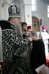 Литургия Преждеосвященных Даров в Свято-Алексиевском женском монастыре Саратова