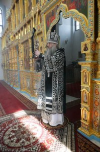 Литургия Преждеосвященных Даров в Свято-Алексиевском женском монастыре Саратова