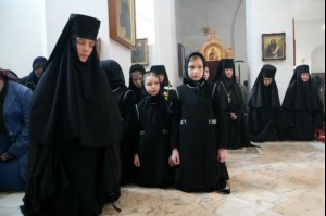 Литургия Преждеосвященных Даров в Свято-Алексиевском женском монастыре Саратова