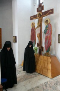 Литургия Преждеосвященных Даров в Свято-Алексиевском женском монастыре Саратова