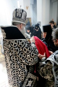 Литургия Преждеосвященных Даров в Свято-Алексиевском женском монастыре Саратова