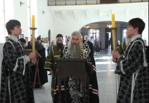 Богослужение Царских часов в Свято-Никольском мужском монастыре г. Саратова