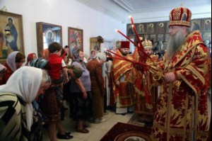 Божественная литургия в Спасо-Преображенском храме Балашова