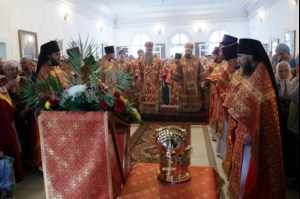 Божественная литургия в Спасо-Преображенском храме Балашова