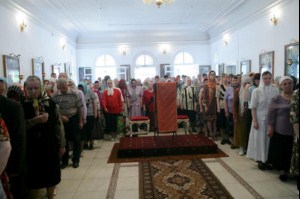 Божественная литургия в Спасо-Преображенском храме Балашова