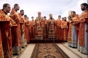 Божественная литургия в Спасо-Преображенском храме Балашова
