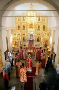 Всенощное бдение в Свято-Никольском женском монастыре поселка Монастырский