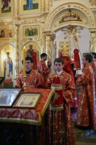 Всенощное бдение в Свято-Никольском женском монастыре поселка Монастырский