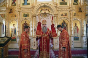 Всенощное бдение в Свято-Никольском женском монастыре поселка Монастырский