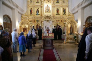 Всенощное бдение в Свято-Никольском женском монастыре поселка Монастырский