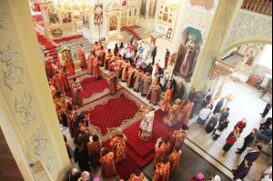 Всенощное бдение в храме в честь Покрова Пресвятой Богородицы г.Саратова