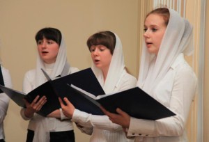 Отчетный концерт хора воспитанниц Межъепархиального женского духовного училища