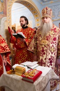 Крещальная Литургия в Свято-Троицком соборе Саратова