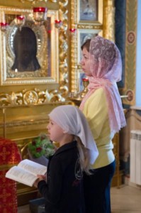 Крещальная Литургия в Свято-Троицком соборе Саратова
