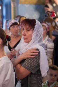 Крещальная Литургия в Свято-Троицком соборе Саратова